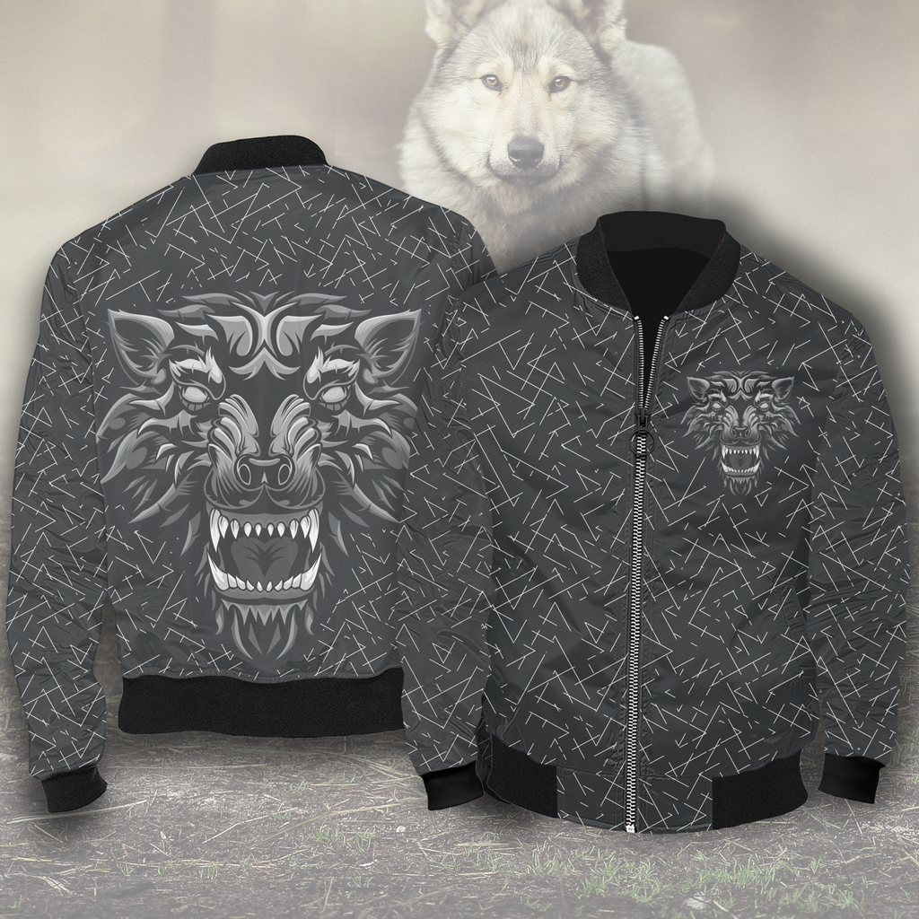 Aggressive Inner Wolf Bomber Jacket – Jazzy Shopper® Aggressive Inner Wolf Bomber Jacket – Jazzy Shopper®