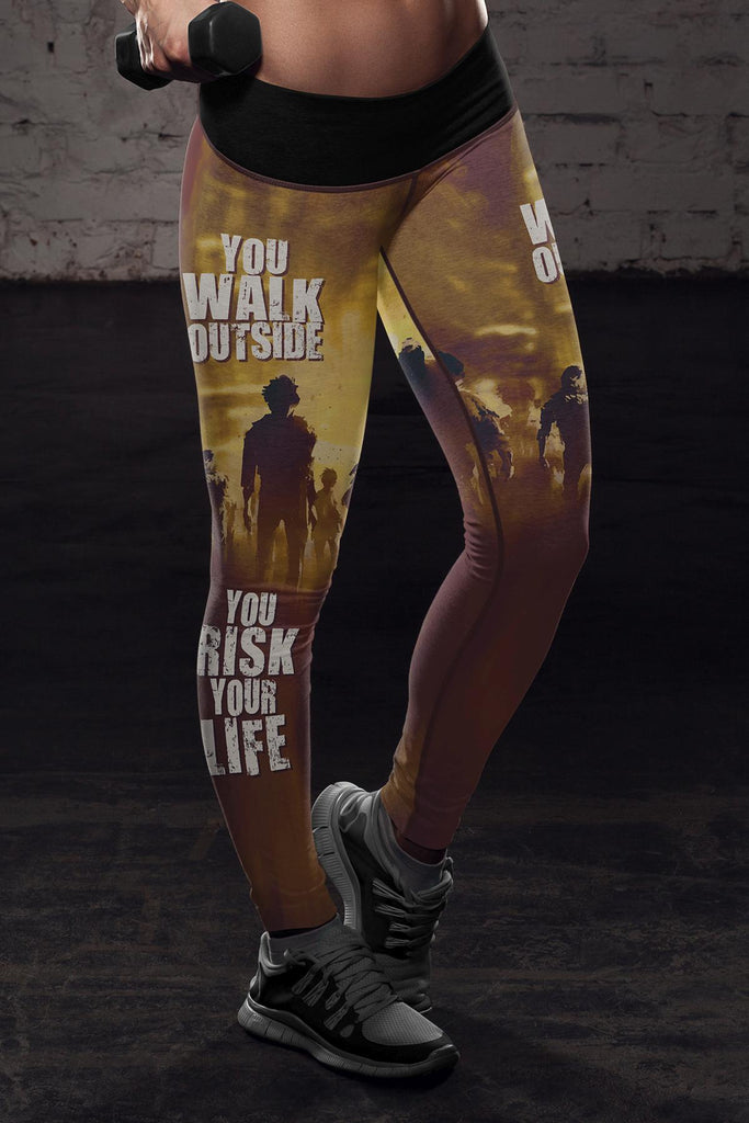 Risk Your Life Zombie Leggings
