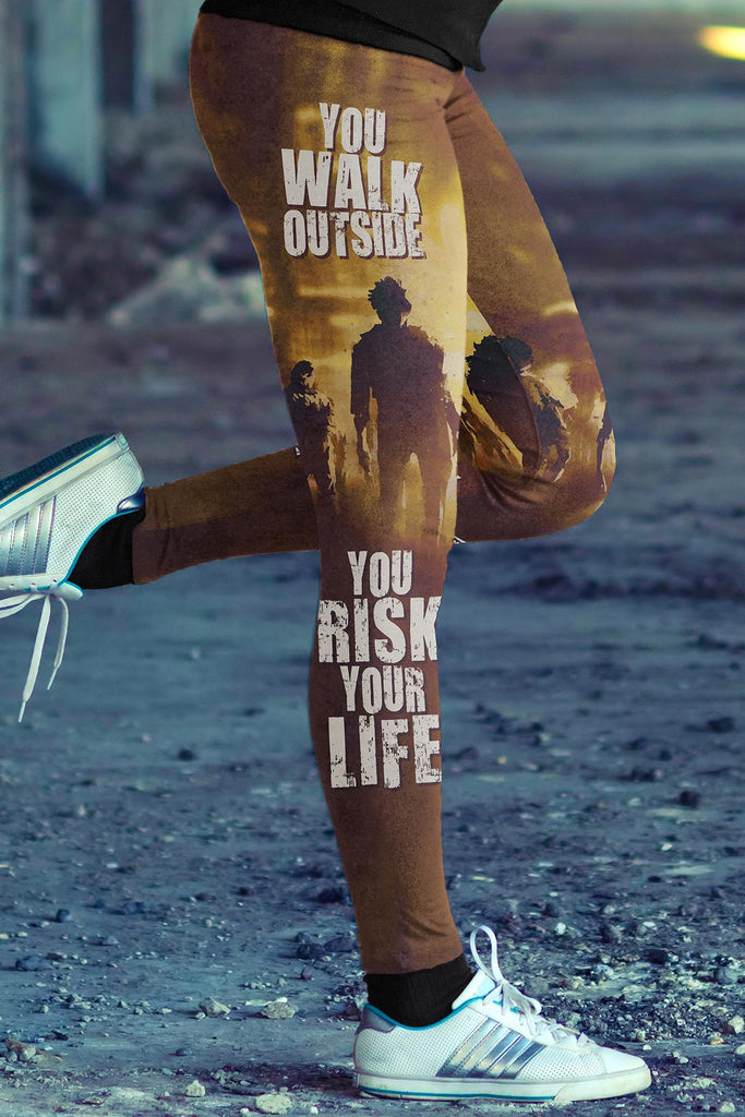 Risk Your Life Zombie Leggings