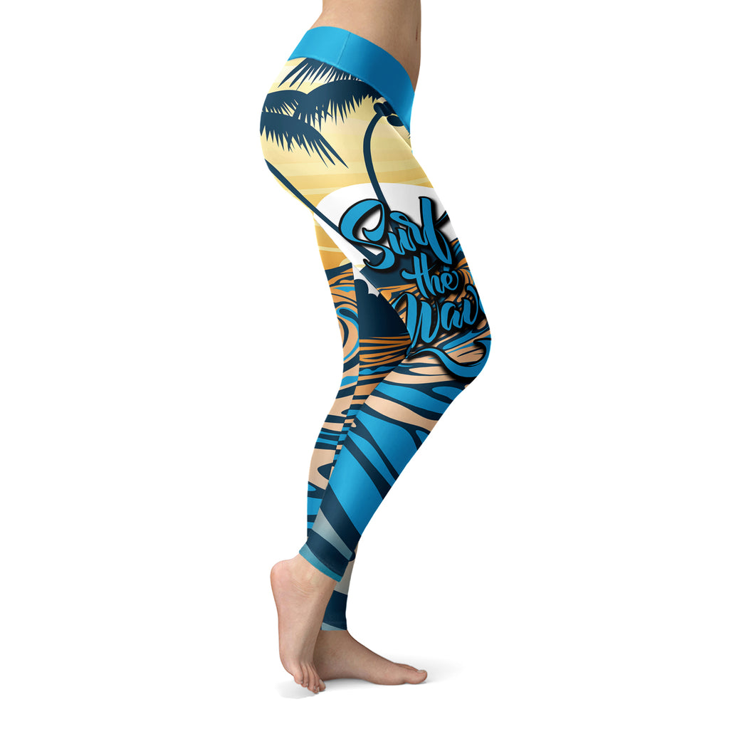 Surfing Leggings Surf The Wave