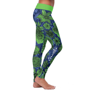 Seattle Flower Football Leggings