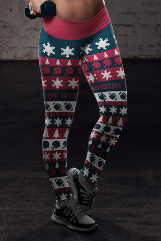 Image of HOU Christmas FB Leggings