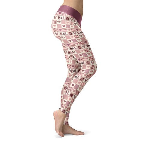 Image of Quilted Love Leggings