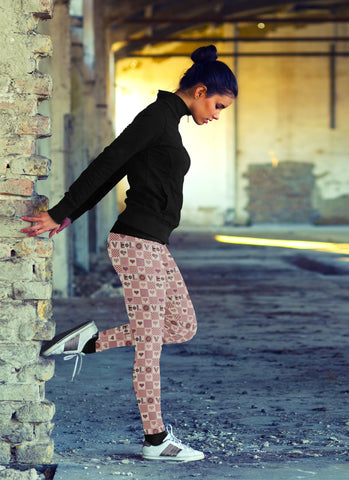 Image of Quilted Love Leggings