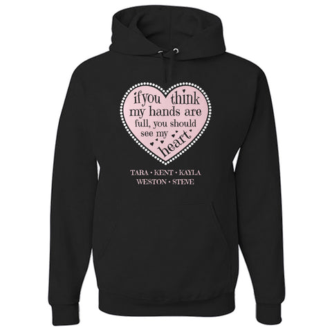 Image of Full Heart Personalized Hoodie