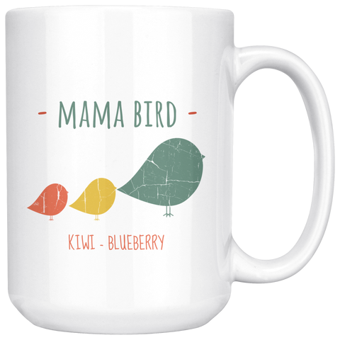 Mama Bird Kiwi Blueberry 15oz Mug