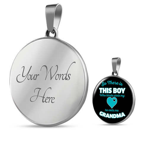 Image of So There Is This Boy Who Stole My Heart Grandma Pendant Necklace