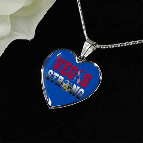 Image of Vegas Strong Heart Pendant Necklace