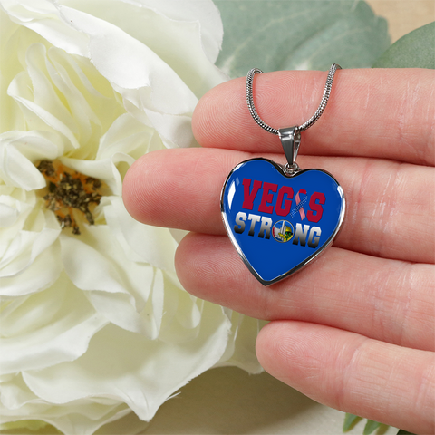 Image of Vegas Strong Heart Pendant Necklace
