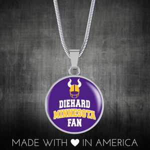 Diehard Minnesota Fan Pendant Necklace