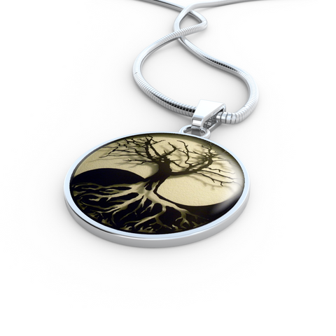 Image of Yinyang Life Tree Pendant Necklace