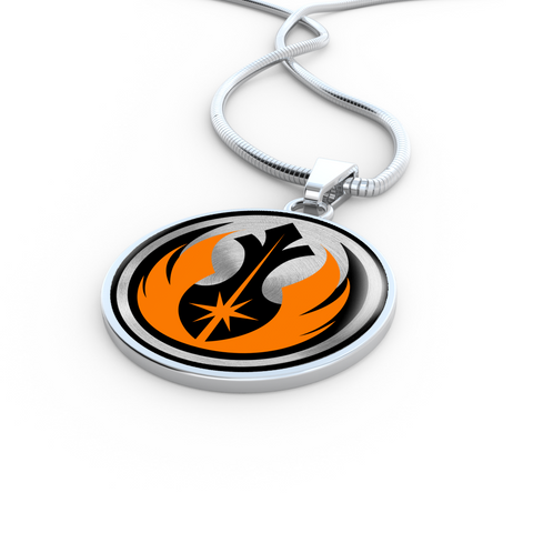 Image of Jedi Orange Pendant Necklace
