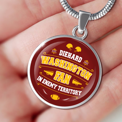 Image of Diehard Washington Fan Sports Pendant Necklace