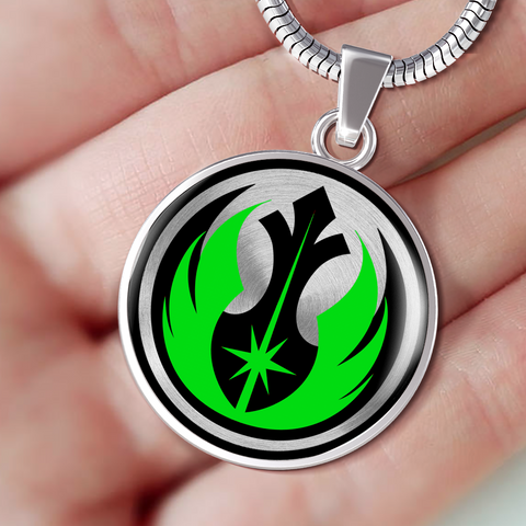 Image of Jedi Green Pendant Necklace