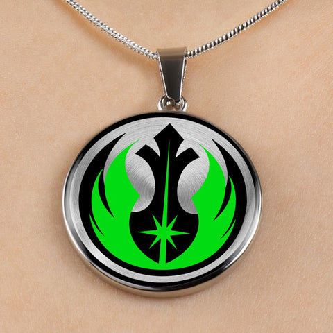 Image of Jedi Green Pendant Necklace