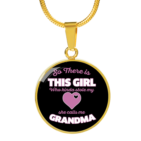 Image of So There Is This Girl Who Stole My Heart Grandma Pendant Necklace