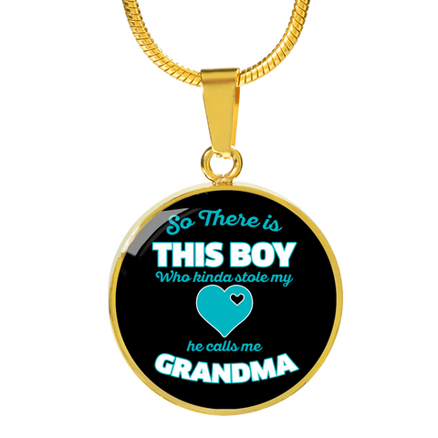 Image of So There Is This Boy Who Stole My Heart Grandma Pendant Necklace