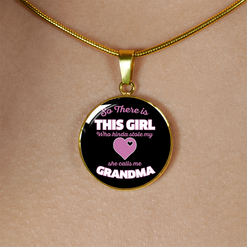 Image of So There Is This Girl Who Stole My Heart Grandma Pendant Necklace