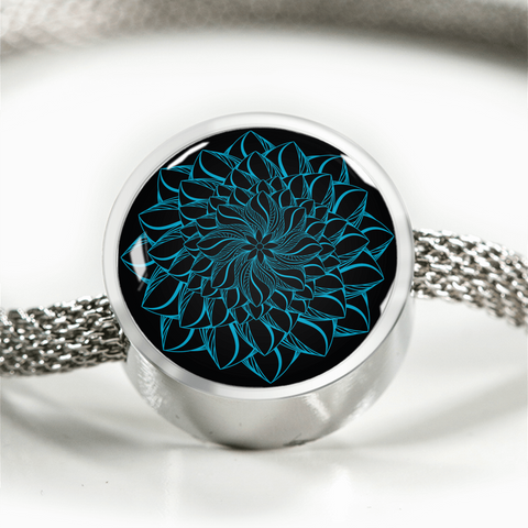 Image of Mandala Turquoise Charm Bracelet