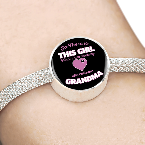 Image of So There Is This Girl Who Stole My Heart Grandma Charm Bracelet