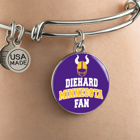 Image of Diehard Minnesota Fan Sports Bangle Bracelet
