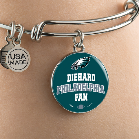 Image of Diehard Philadelphia  Fan Sports Bangle Bracelet