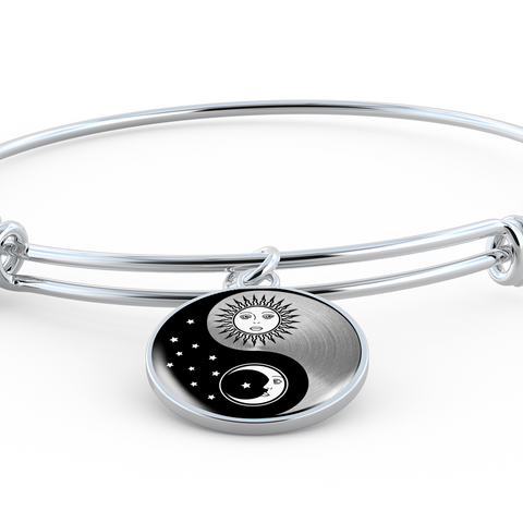 Image of Yinyang Sun and Moon Bangle Bracelet