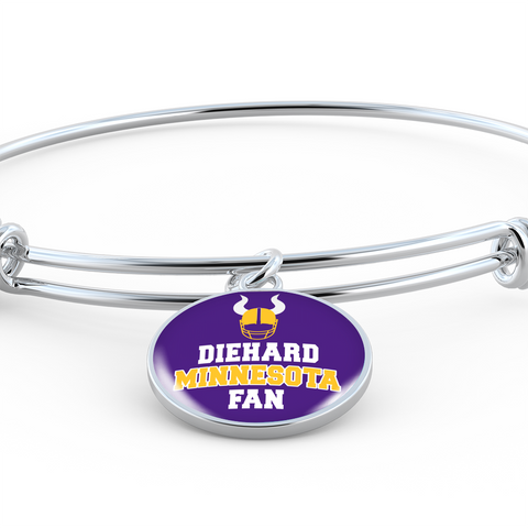 Image of Diehard Minnesota Fan Sports Bangle Bracelet