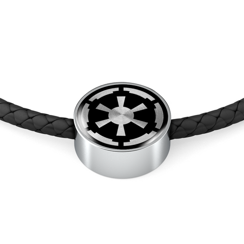 Image of Galactic Empire Unisex Leather Charm Bracelet