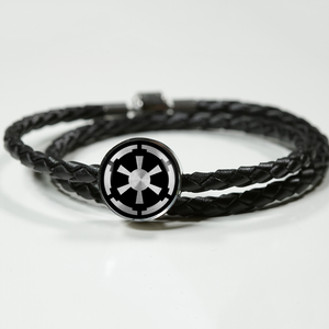 Galactic Empire Unisex Leather Charm Bracelet
