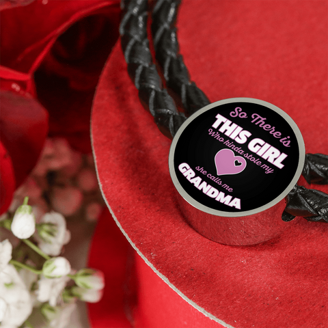 So There Is This Girl Who Stole My Heart Grandma Leather Charm Bracelet
