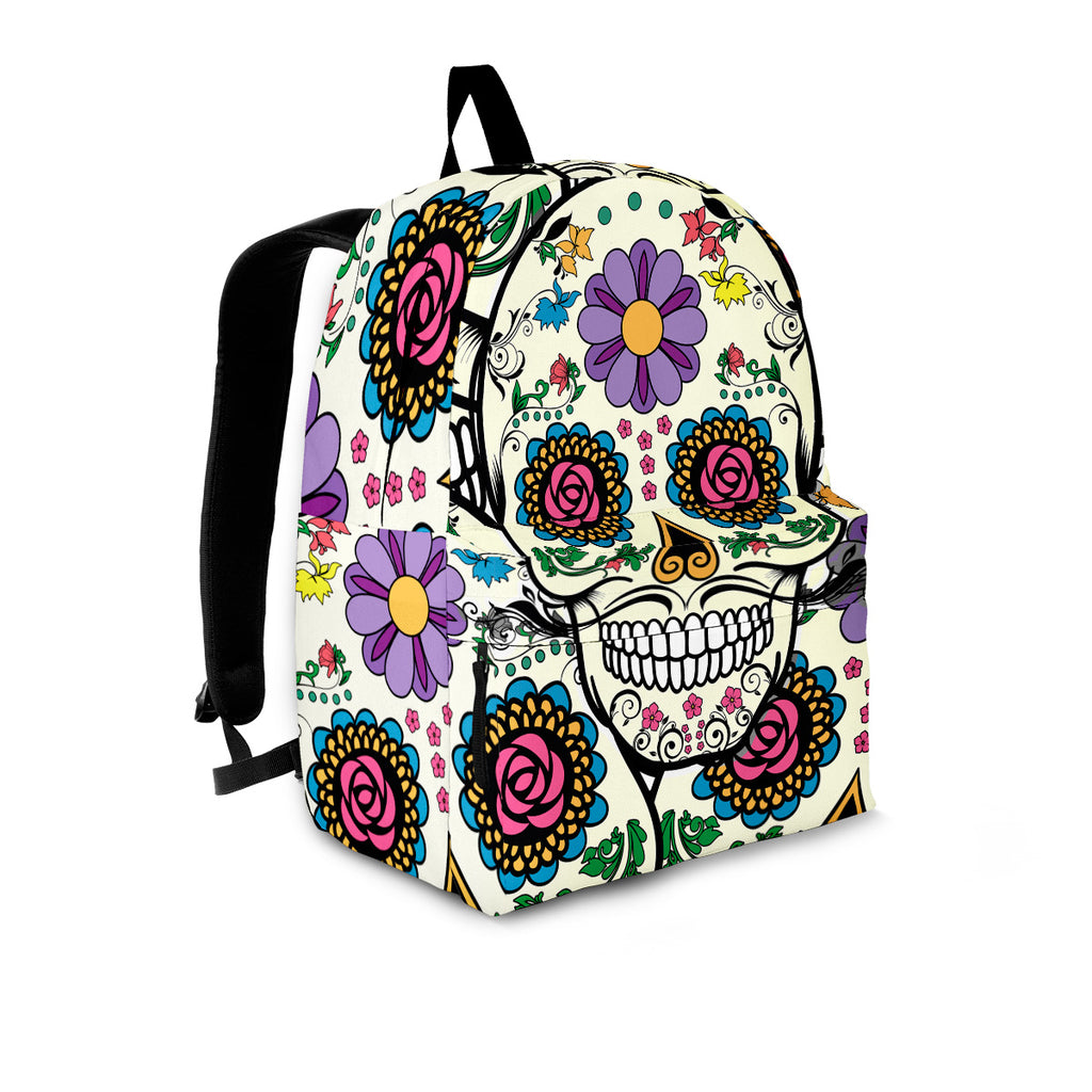 Violet Sugar Skull Backpack