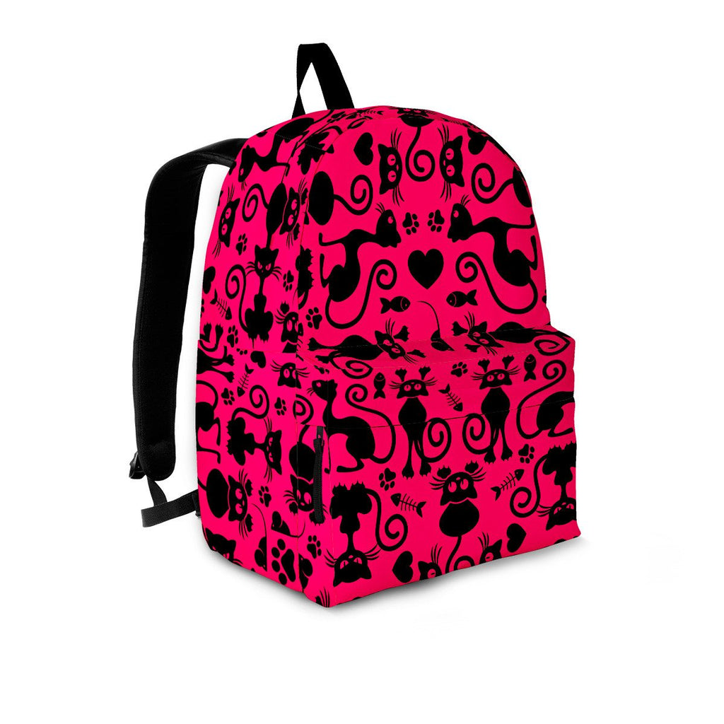 Cats Backpack Pink