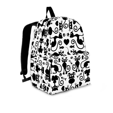 Image of Cats Backpack White
