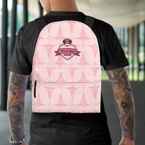 Image of Mississippi Nurse Backpack Pink