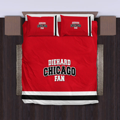 Image of Diehard Chicago Fan Sports Bedding Set