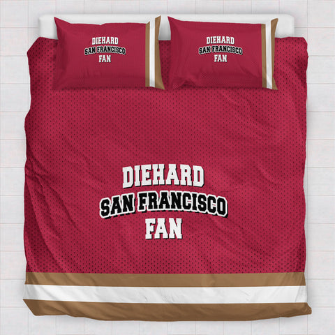 Image of Diehard San Francisco Fan Sports Bedding Set