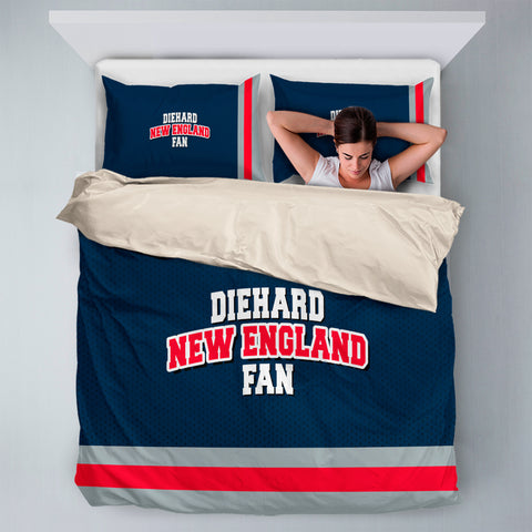 Image of Diehard New England  Fan Sports Bedding Set