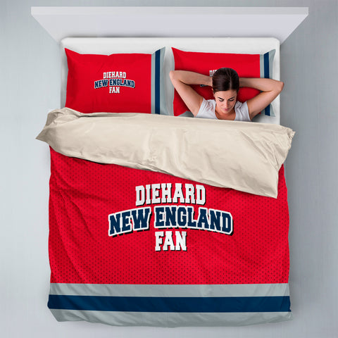 Image of Diehard New England  Fan Sports Bedding Set
