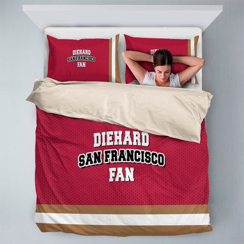 Diehard San Francisco Fan Sports Bedding Set