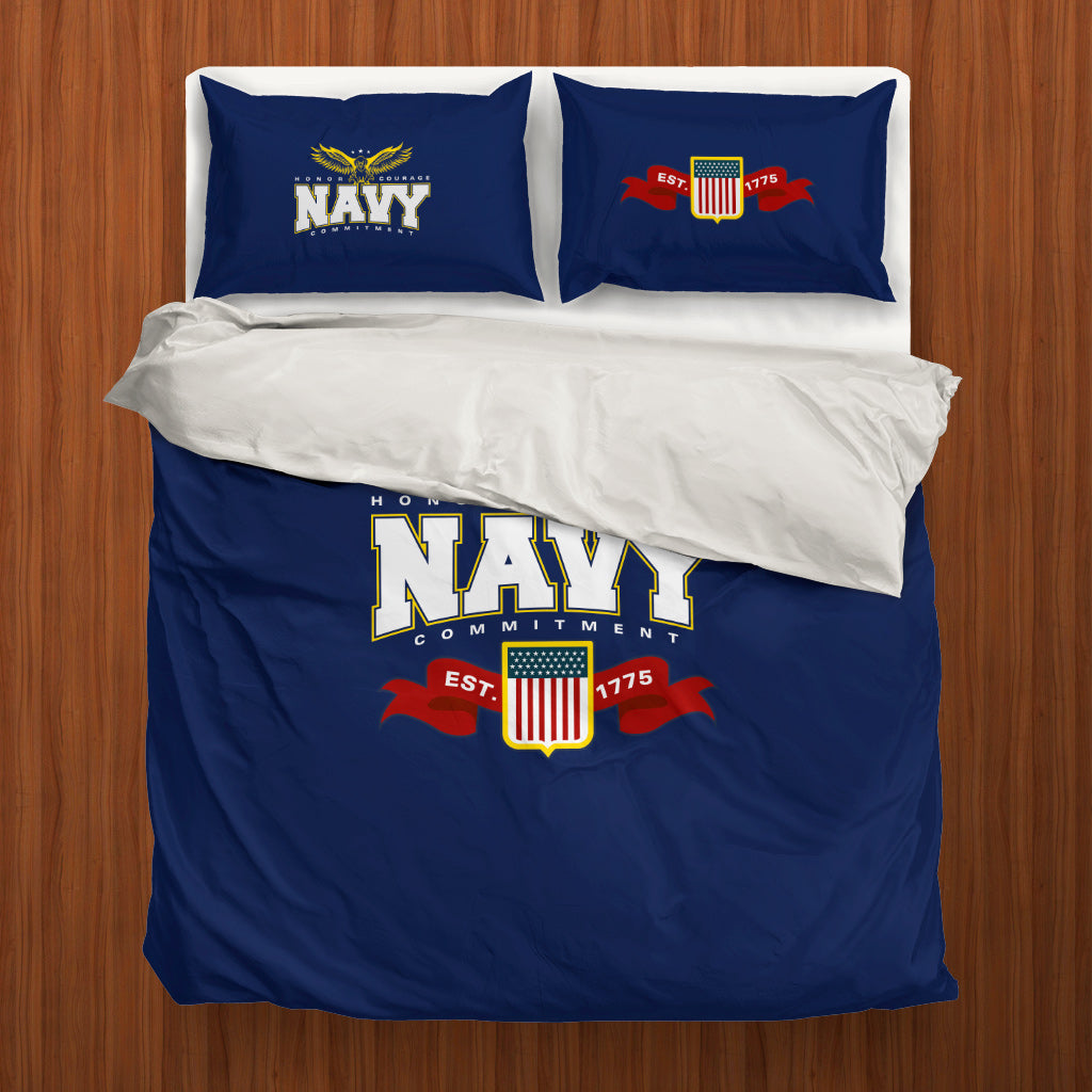 Navy Bedding Set
