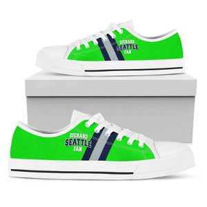 Women's Diehard Seattle Fan Sports Low Top Shoes Green White