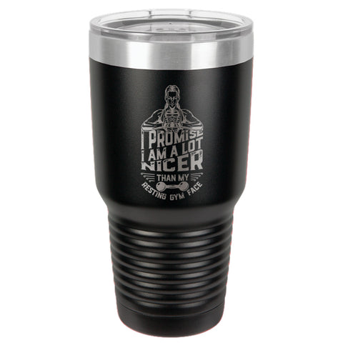 Image of I Promise IAM A Lot Nicer Stainless Steel Tumbler