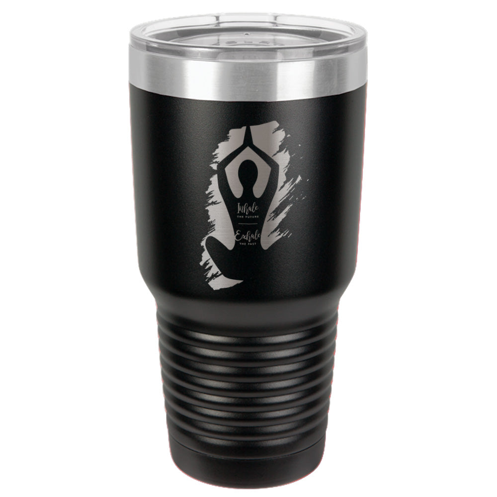 Yoga Inhale Exhale Stainless Steel Tumbler