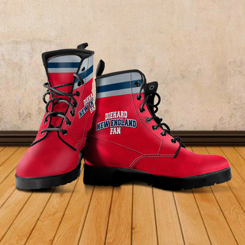 Image of Diehard New England Fan Sports Leather Boots