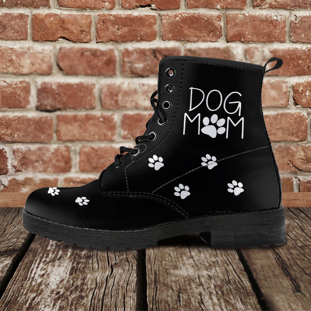 Dog Mom Leather Boots