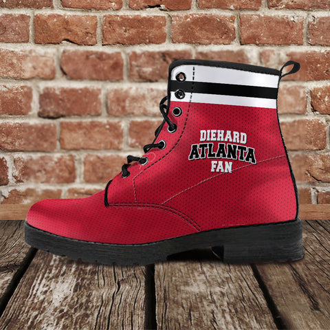 Diehard Atlanta Fan Sports Leather Boots