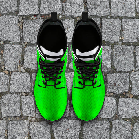 Image of Diehard Seattle Fan Sports Leather Boots Green
