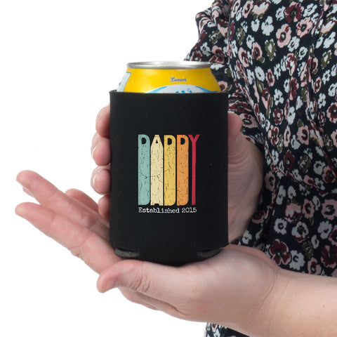 Image of Daddy Est Personalized Can Wrap