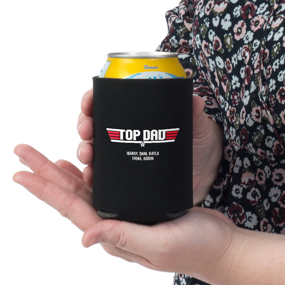 Top Dad Personalized Can Wrap